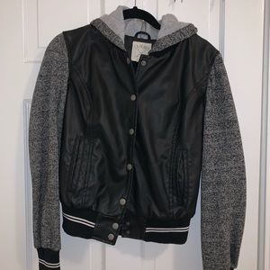 LA Hearts Leather/Knit Jacket